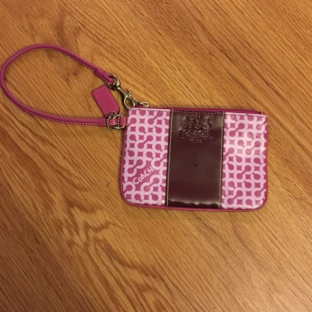 Mini Coach Wristlet